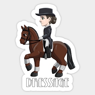 Cute Little Dressage Rider Sticker